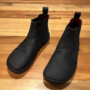 Mukishoes cork vegan boots, size 39, black